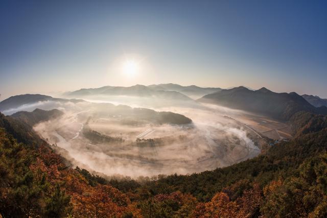 경북 예천군 용궁면의 회룡포 풍경. 예천군 제공