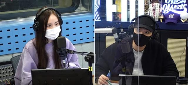 간미연(왼쪽)이 SBS 파워 FM '이준의 영스트리트'에서 게스트로 활약했다. 보이는 라디오 캡처