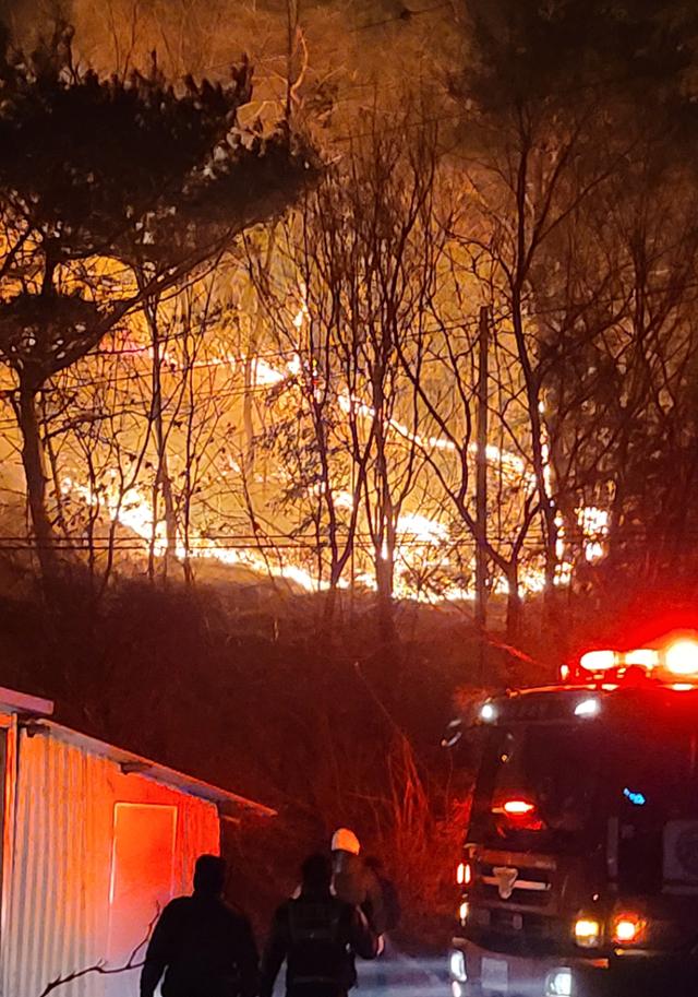 Yangyang Sacheon-ri forest fire extinguished in 6 hours…  Forest 6.5㏊’Ashes’