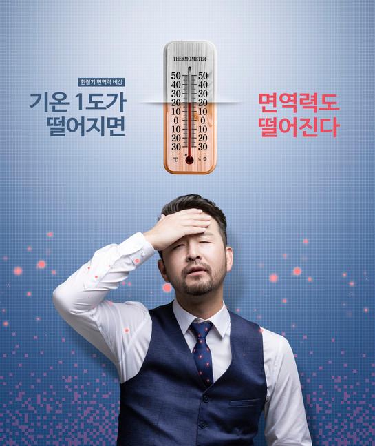 정상 체온(35.5~37도)에서 1도만 떨어져도 면역력이 30% 정도 감소하는 것으로 나타났다. 게티이미지뱅크