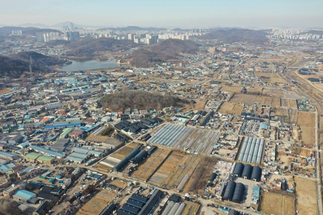 지난달 24일 신규 공공택지로 발표된 광명시흥지구 일대. 뉴스1