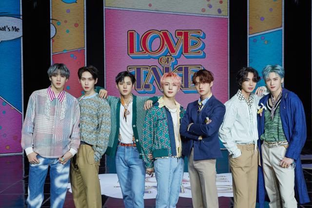 펜타곤이 15일 오후 열한 번째 미니앨범 'LOVE or TAKE' 발매 기념 온라인 미디어 쇼케이스를 진행했다. 큐브엔터테인먼트 제공