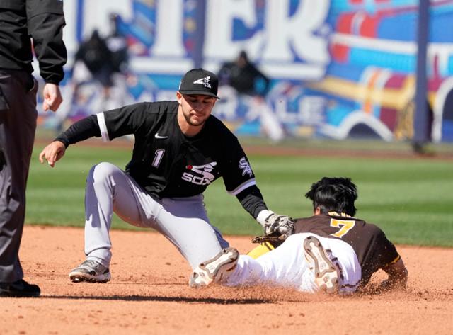 Ha-sung Kim reports the first RBI in the MLB pilot game