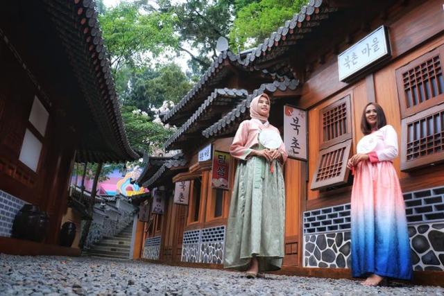 인도네시아 서부자바주 타식말라야에 조성된 북촌한옥마을. 콤파스닷컴 캡처