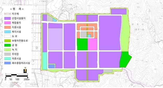 안성 테크노밸리 일반산단 토지이용계획도. 경기도 제공