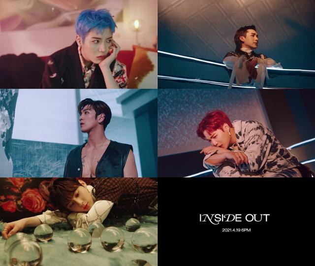 뉴이스트 'INSIDE OUT' MV 티저가 공개됐다. 플레디스엔터테인먼트 제공