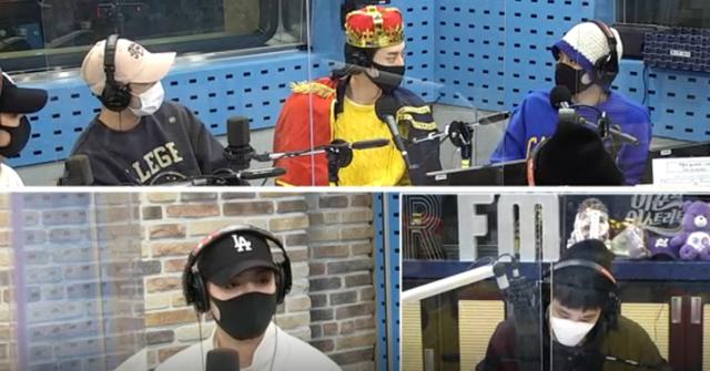 뉴이스트가 SBS 파워FM '이준의 영스트리트'에서 청취자들과 소통했다. 보이는 라디오 캡처