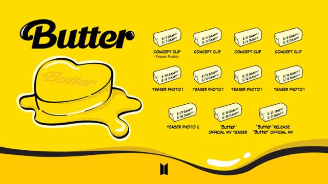 그룹 방탄소년단이 서머송 'Butter'로의 컴백을 앞두고 본격적인 프로모션 일정에 돌입한다. 빅히트뮤직 제공