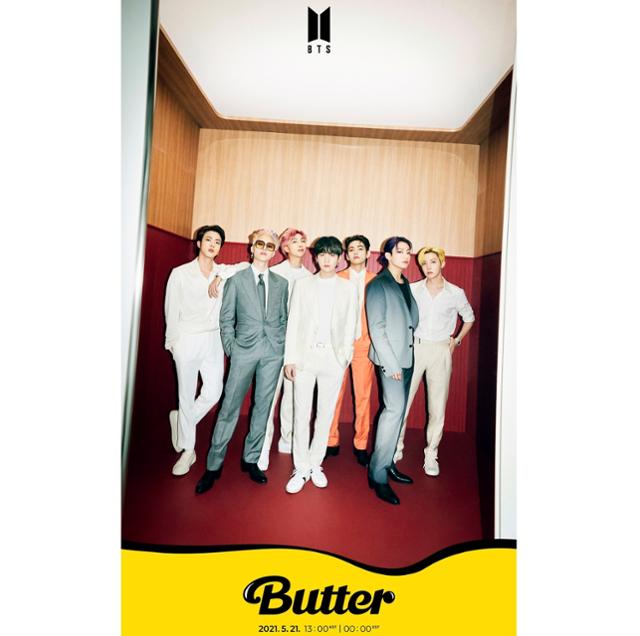 그룹 방탄소년단이 새 디지털 싱글 'Butter'의 첫 티저 포토를 공개했다. 빅히트 뮤직 제공