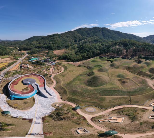 경북 성주군 성주읍에 위치한 성산동 고분군 전시관 전경. 경북도 제공