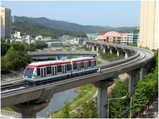 의정부 경전철 전경. 한국일보 자료사진