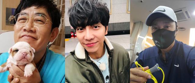 이경규 이승기 이승엽(왼쪽부터 차례로). 이경규, 이승기, 이승엽 SNS 제공