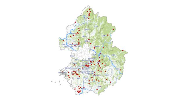 경기도 토지거래허가구역 지정 현황. 경기도 제공