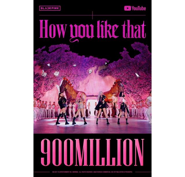 그룹 블랙핑크의 'How You Like That' 뮤직비디오가 9억 뷰를 넘어섰다. YG엔터테인먼트 제공