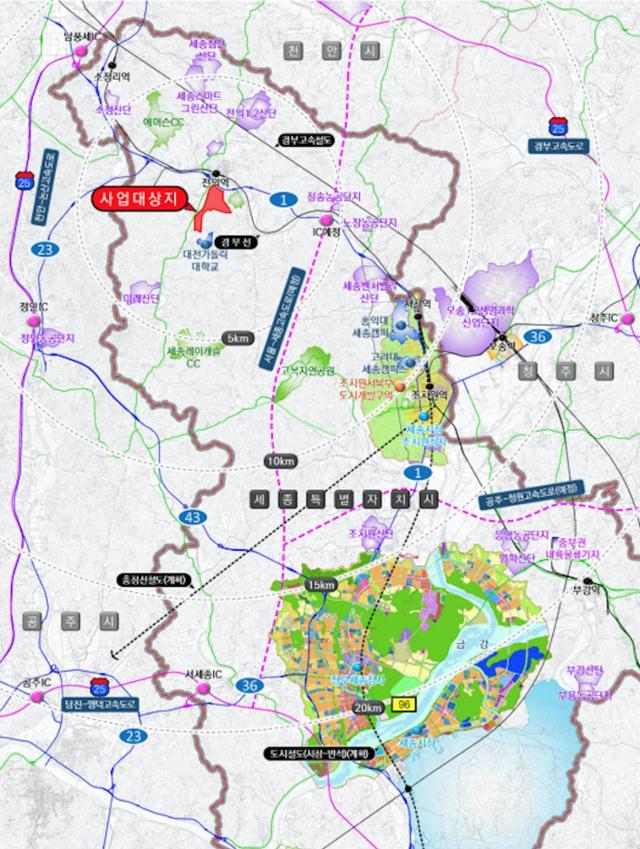 세종복합산단 위치도. 세종시 제공