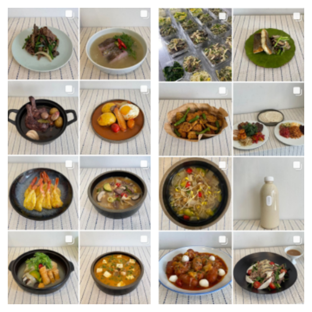 마마리마켓의 반찬. 마마리마켓 인스타그램 캡처