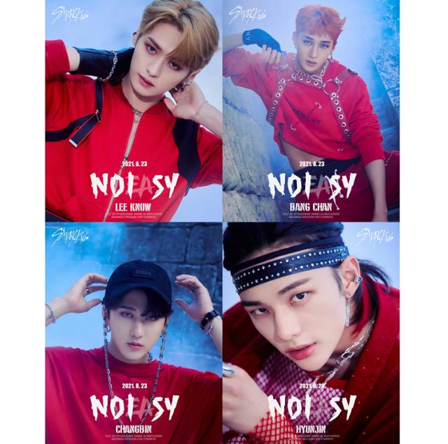 그룹 스트레이 키즈(Stray Kids)의 정규 2집 'NOEASY'(노이지) 개인 이미지가 베일을 벗었다. JYP엔터테인먼트 제공