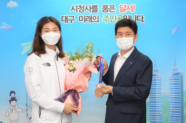 대구 달서구, 도쿄올림픽 김소영 선수 환영 행사 - Vimarsana News