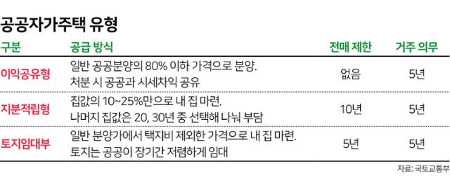 공공자가주택 유형. 그래픽=김문중 기자