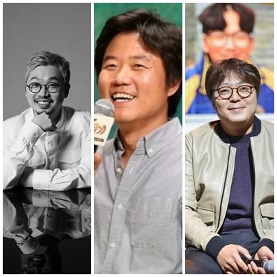 그룹 방탄소년단 프로듀서인 피독(왼쪽부터), '삼시세끼' 등을 만든 나영석 PD와 '응답하라'와 '슬기로운 의사생활' 시리즈를 만든 신원호 PD. 하이브·CJ ENM 제공