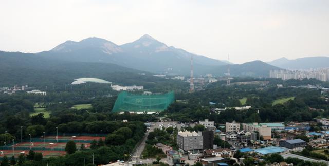 정부의 '8·4 공급대책' 핵심 부지인 서울 노원구 태릉골프장 일대 모습. 뉴스1