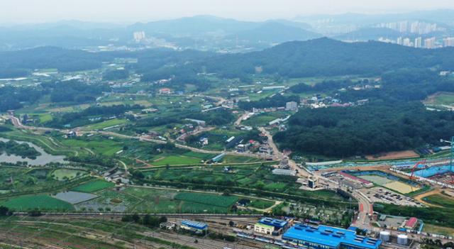 신도시급 공공택지가 조성될 경기 의왕시 초평동 일대. 뉴시스