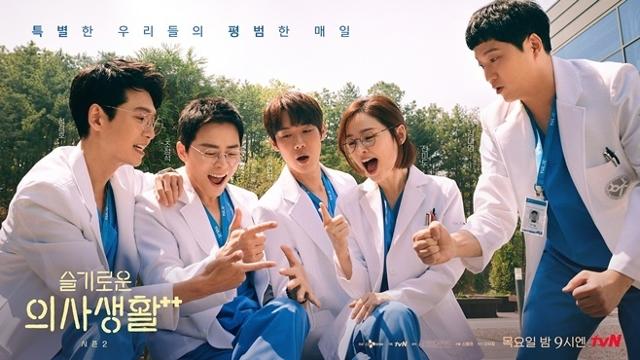 지난달 시즌2의 막을 내린 tvN 드라마 '슬기로운 의사생활'은 20년지기 의사 5인방을 중심으로 가상의 공간인 율제병원 내 사람들의 소소한 이야기를 담은 '착한 드라마'로 각광받았다. tvN 제공