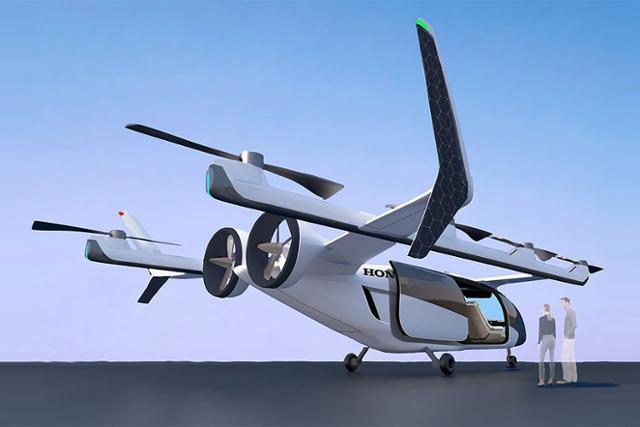 혼다가 전기로 작동하는 수직 이착륙기 ‘혼다 eVTOL’를 선보였다