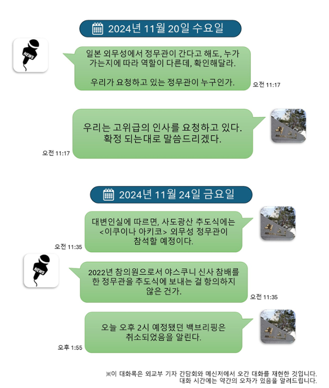 굴욕적인 日 사도 광산 추도식... 尹 정부 '외교 참사' 책임져야