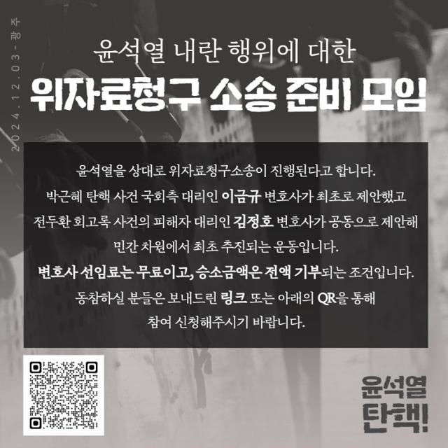 "불법계엄 의한 시민들 정신적 피해, 위자료 인정될 수도"