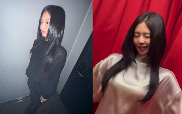Jennie&rsquo;s layered cut / Captured from Jennie's SNS