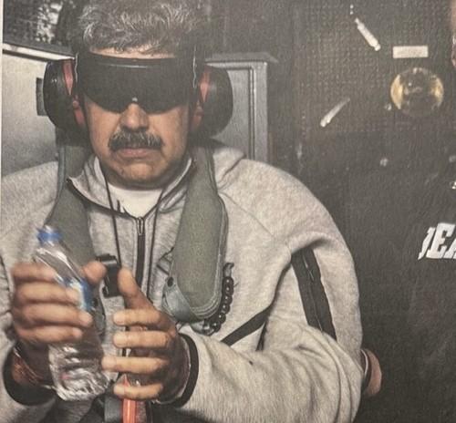 President Donald Trump released a photo on his social media of Venezuelan President Nicolás Maduro after his capture by U.S. forces in a surprise military operation. Captured from Trump's social media