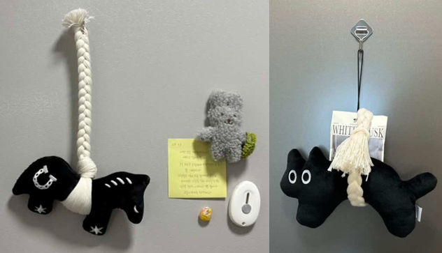 Charms displayed inside homes to wish for good luck and ward off misfortune. Provided by readers